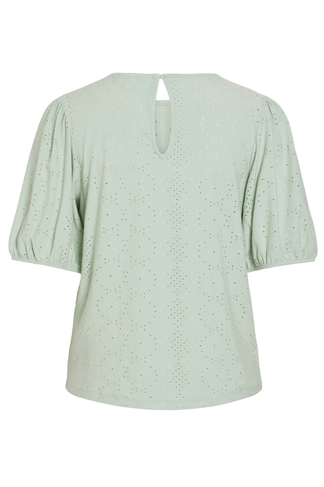 VIKALLY O-NECK 2/4 TOP - NOOS 14101667 SILT GREEN